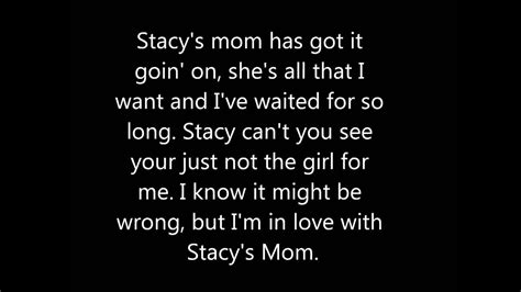 stacy's mom lyrics|stacey mom lyrics.